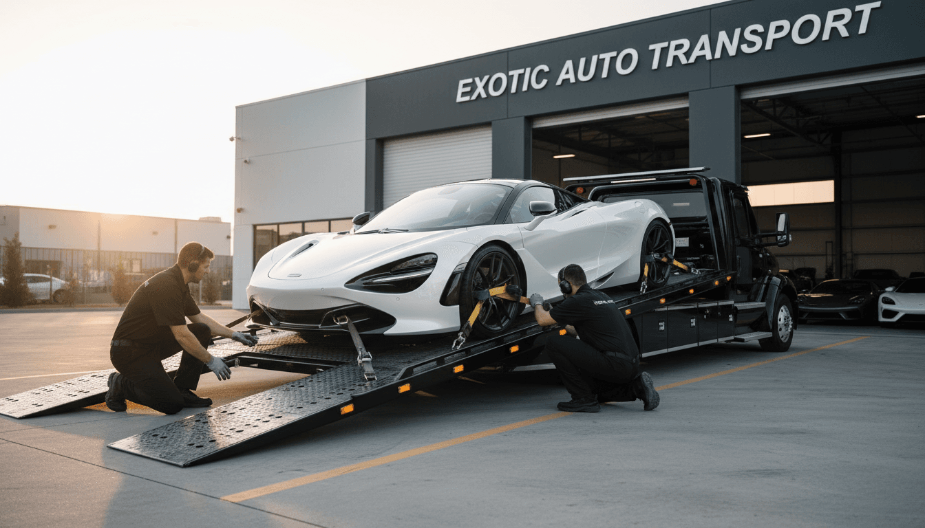 Luxury vehicle towing service